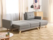 Bäddsoffa 3-sits SIRO med förvaring Grå Vänstervänd_885663