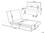 Single Sofa Bed SETTEN Velvet Light Grey_875022