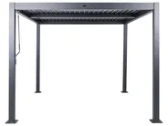 Paviljonki FORNOLI 296 cm 296 cm Metalli Musta_932950
