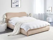 Ottoman Bed BLAGNAC Boucle Beige 160 x 200 cm (EU King Size)_960586