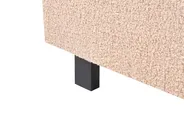 Bed Boucle ALBI 140 x 200 cm (EU Double) Beige_964384
