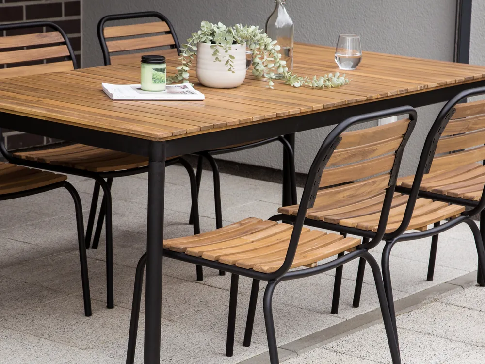 Garden Dining Table VALLESE 180 cm 90 cm Acacia Wood Brown