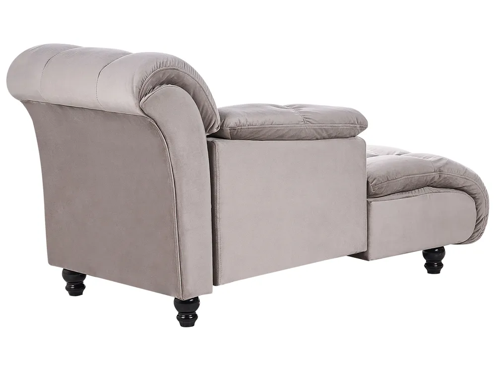 Right-Hand Chaise Longue LORMONT Fabric Taupe_881716