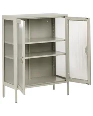 Storage Unit GLEORA Metal Light Beige_1046419