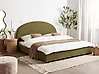 Bed Boucle VAUCLUSE 180 x 200 cm (EU Super King) Olive Green