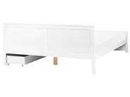 Bed with 2 Drawers SABRAN Pine Wood White 180 x 200 cm (EU Super King)_1061326