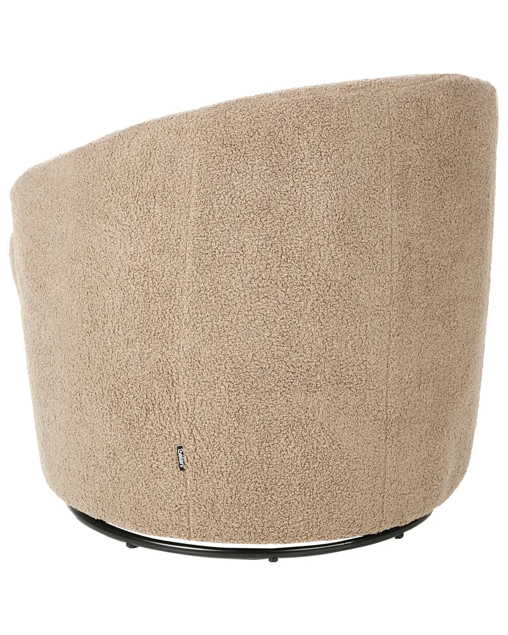 Swivel Armchair DAVIK Boucle Taupe_943663