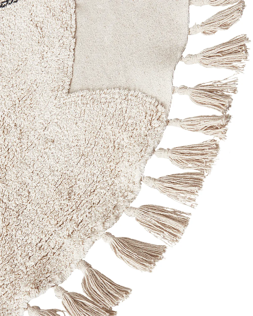 Barnmatta ETSERI Beige ø 120 cm Bomull_906786