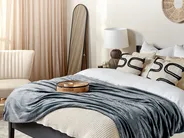 Blanket BAYBURT 200 x 220 cm Grey_851123