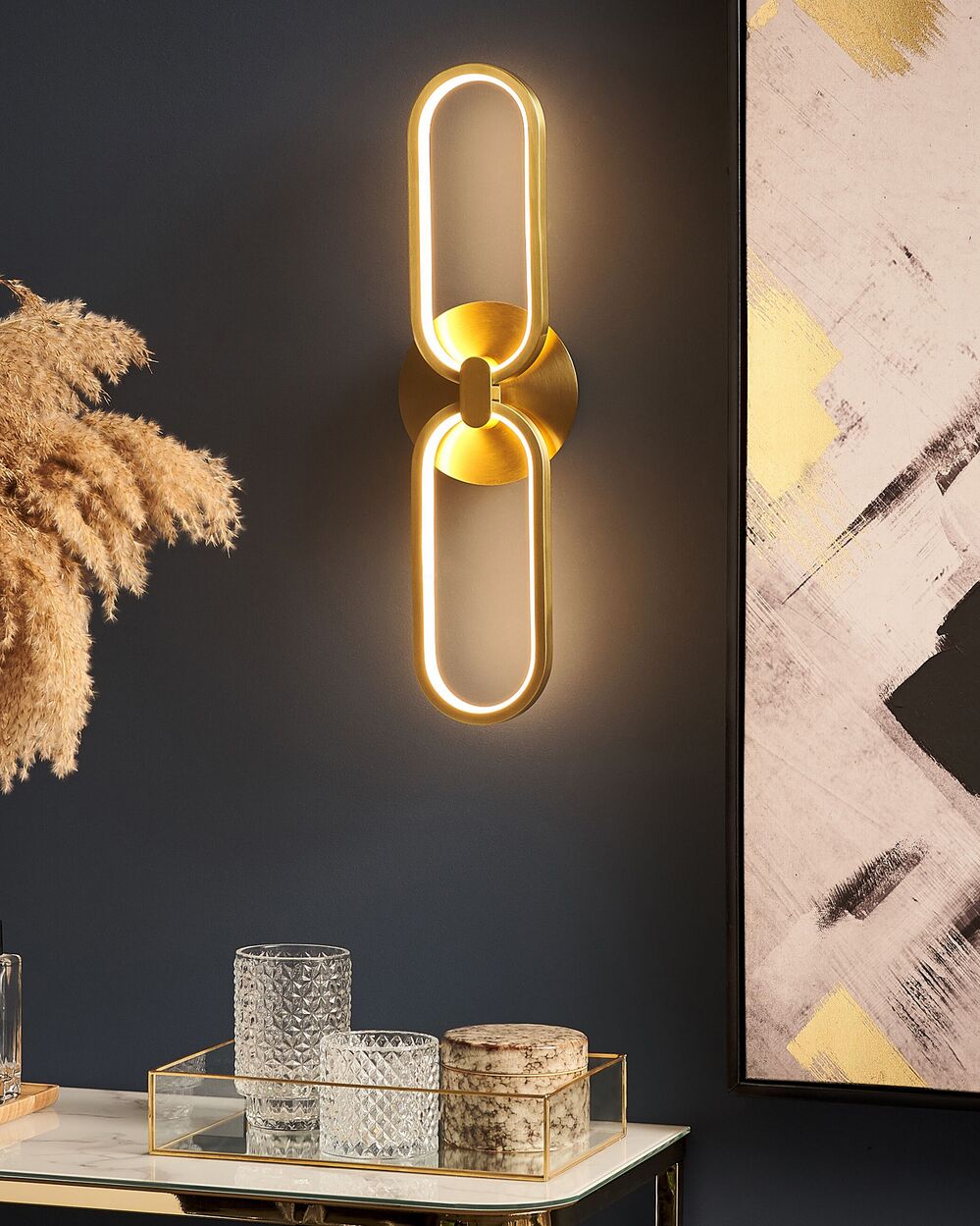 LED Wall Lamp KRANG Metal Gold