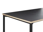 Extending Conference Table AVIS 90 cm 140/190 cm Black_1078860