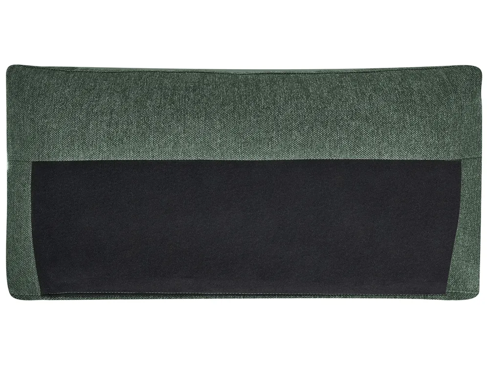 Corner Sofa 4 Seater BREDA Fabric Green Right Hand_1069544