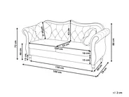 Sofa 2 Seater SKIEN Velvet Teal_1050339