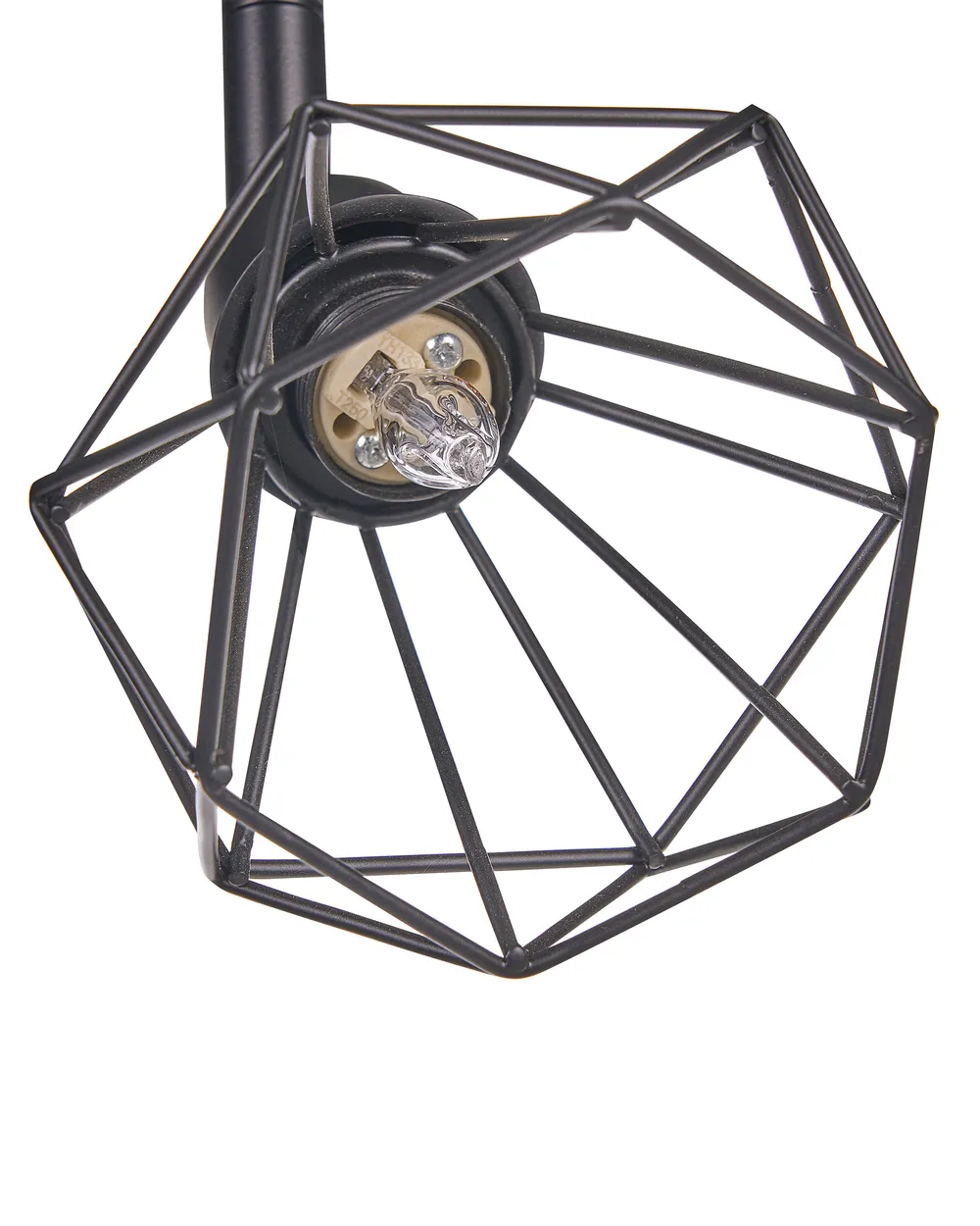 Spotlight med 4 lampor ERMA Justerbar Metall Svart_856289