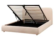 Ottoman Bed BLAGNAC Boucle Beige 160 x 200 cm (EU King Size)_960587