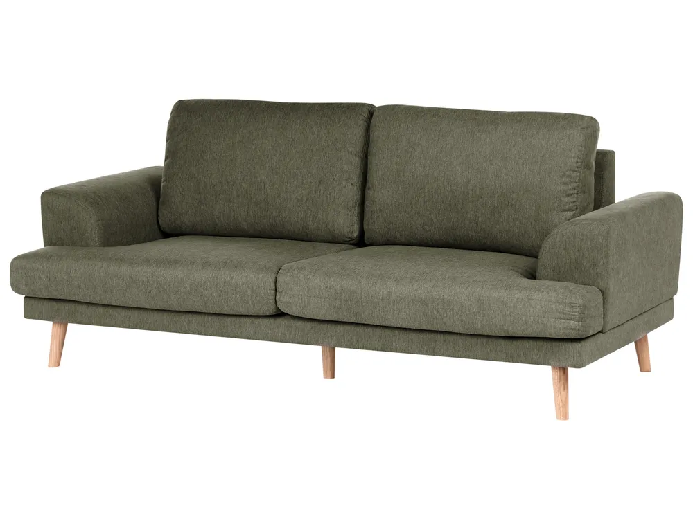 Living Room Set 4 Seater KILDAL Fabric Green_1058847