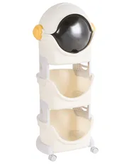 Leluhyllykkö BAWLEY Astronautti 106 cm pyörillä Vaaleanbeige_1124090