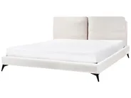 Bed Boucle MELLE 180 x 200 cm (EU Super King) Off-White_965675