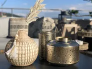 Lantern CORFU 25 cm Metal Gold_835397