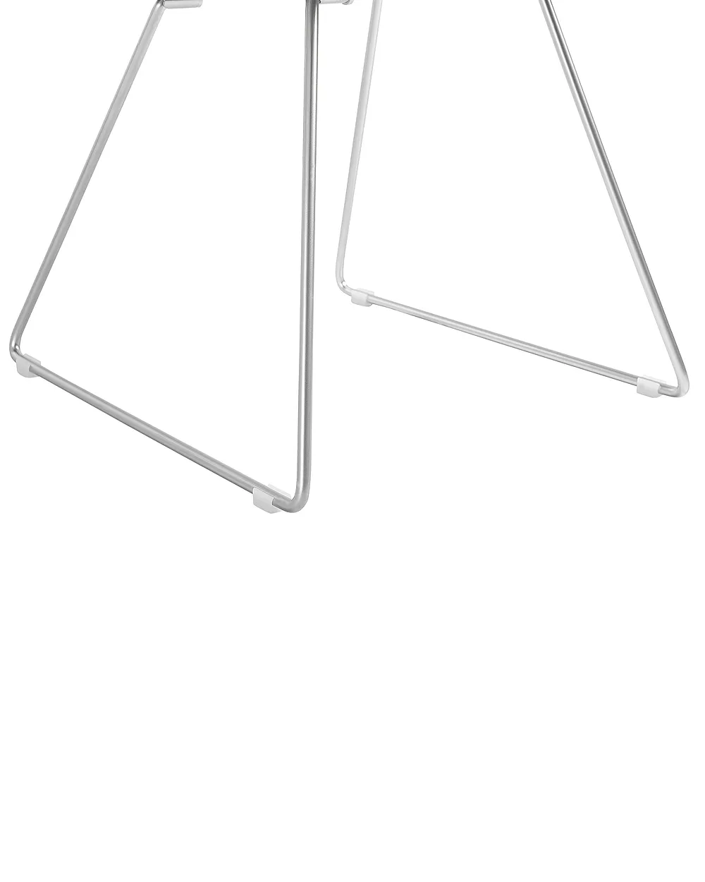 Set of 2 Dining Chairs AURORA Metal Silver_702516