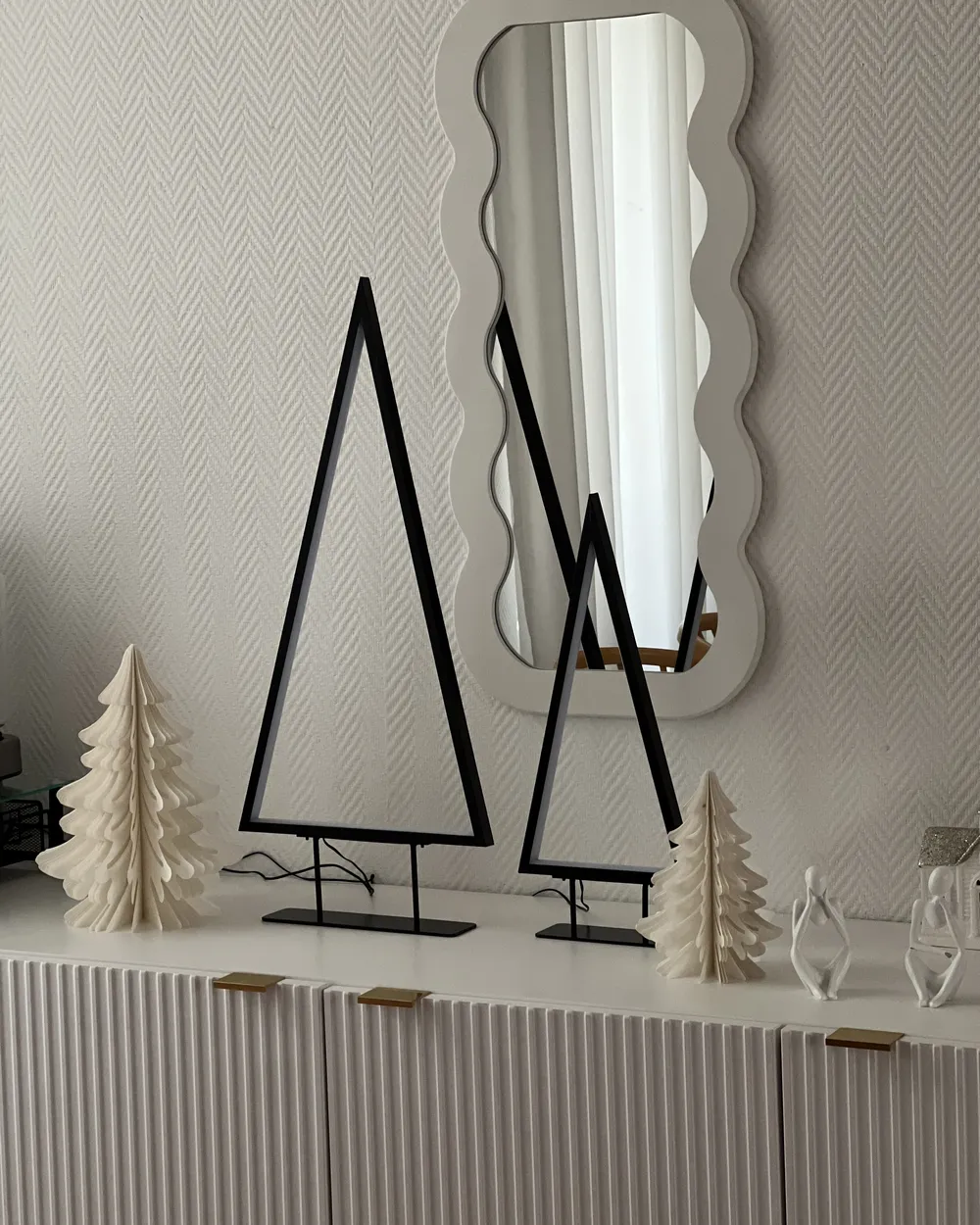 Christmas Decoration LED LOPPI 47/69 cm Christmas Tree Black_958238