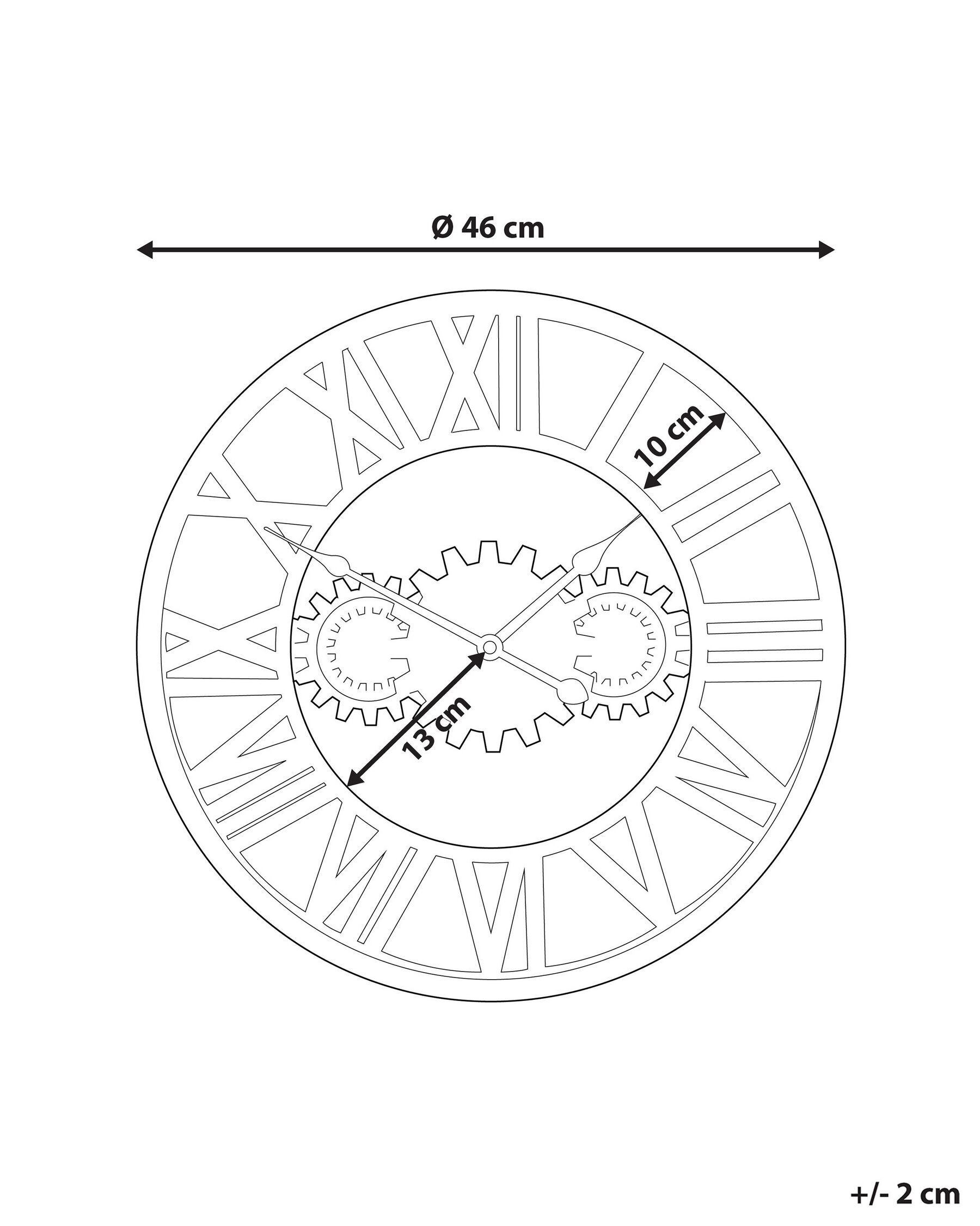 Wall Clock SEON 46 cm Metal Silver_798206
