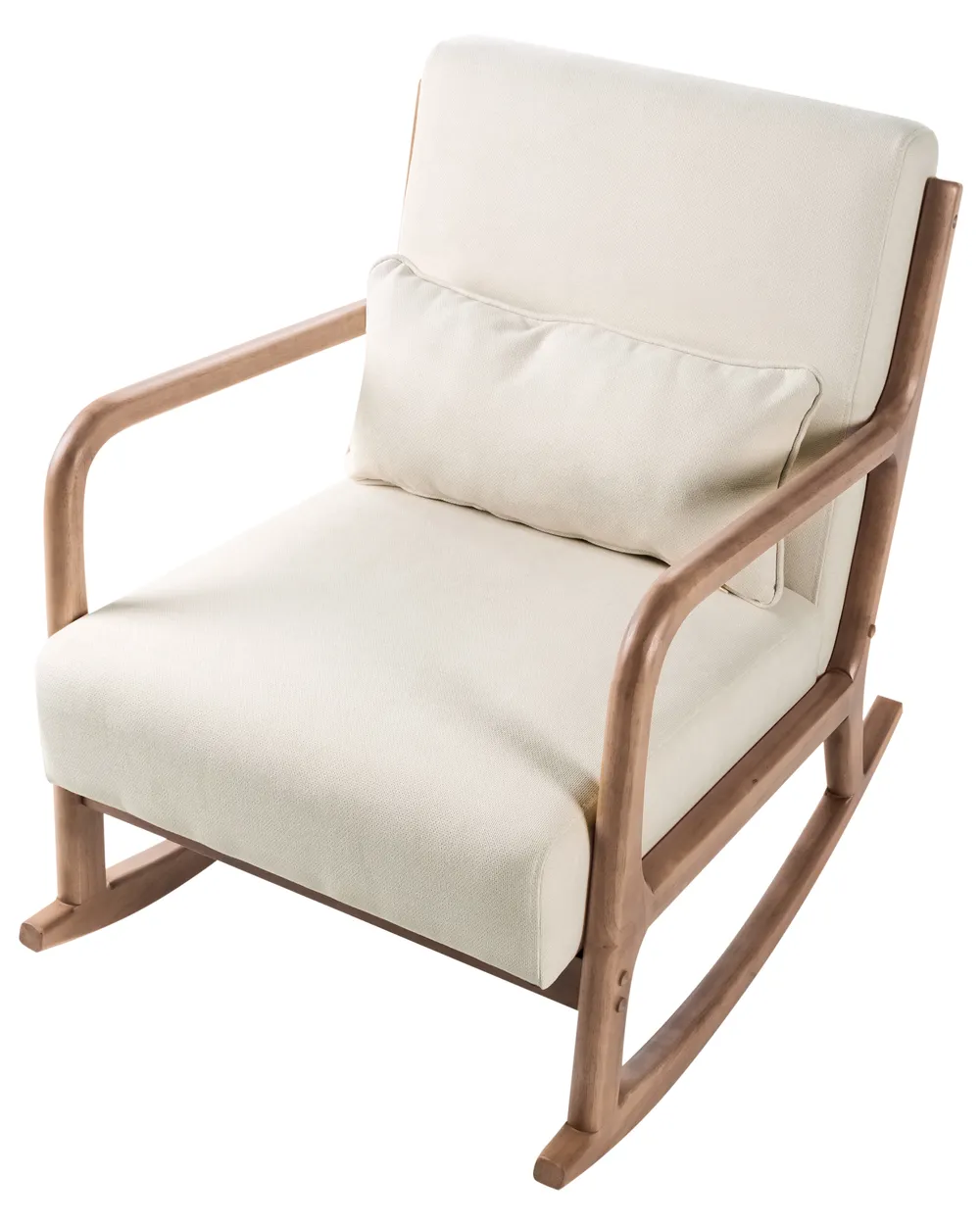 Rocking Chair SKOVDE Fabric Light Beige_1017184