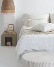 Bed with Storage Drawers without Headboard GIAT Wood White 160 x 200 cm (EU King Size)_1056472