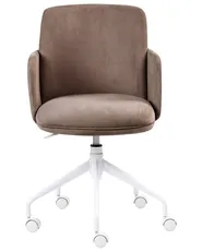 Office Chair DRYDEN Corduroy Brown_1060338