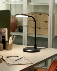 LED Desk Lamp COLUMBA Adjustable Metal Black_853938