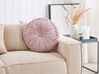 Throw Cushion UDALA 40 x 40 cm Pink Solid