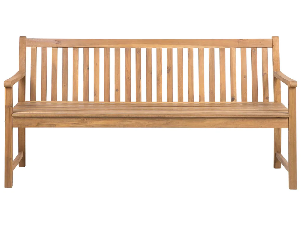 Garden Bench VIVARA 180 cm Certified Acacia Wood Light Brown