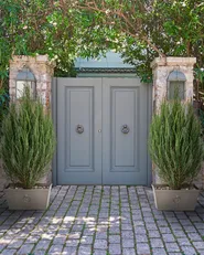Set of 2 Plant Pots PORIA 60 cm Grey_1014462