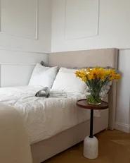 Divan Bed with Storage MAJOR Fabric Light Beige 120 x 200 cm (EU Small Double)_1062370
