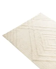 Kids Rug ZIRO  Light Beige 140 x 200 cm Cotton_1135398