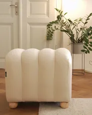 Pouffe IDYLLWILD Boucle Off-White_1081447