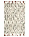 Rug HAJIPUR Beige 140 x 200 cm Cotton