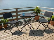 Bistro Set Folding TRAPPETO Black_1033325