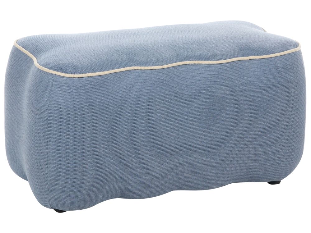 Upholstered Bench JUNO Fabric Light Blue