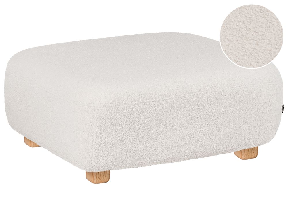 Fotskammel AMLI Bouclé Off white