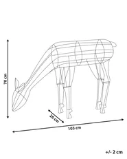 Outdoor Decoration LED NARUSKA 70 cm Reindeer Black_813225