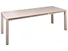 Uttrekkbart spisebord til hagen ARDESIO 160/220 cm 90 cm Metall Beige