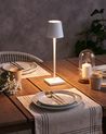 Wireless LED Table Lamp BACEIRO with Dimmer Metal White