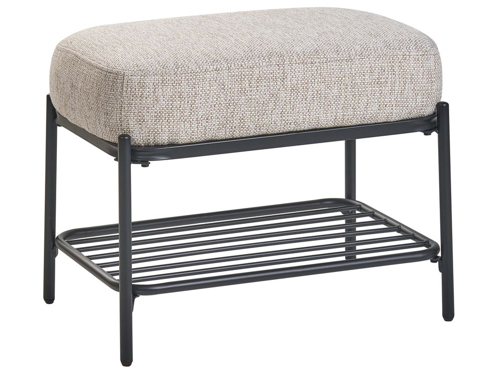 Shoe Bench TRUCKEE Fabric Beige