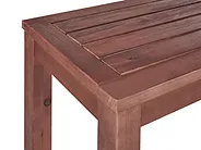 Trädgårdsbänk med dyna TUSCANIA 160 cm Eukalyptusträ Beige_1119217
