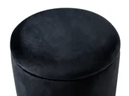 Storage Pouffe WENONA Velvet Black_1026322