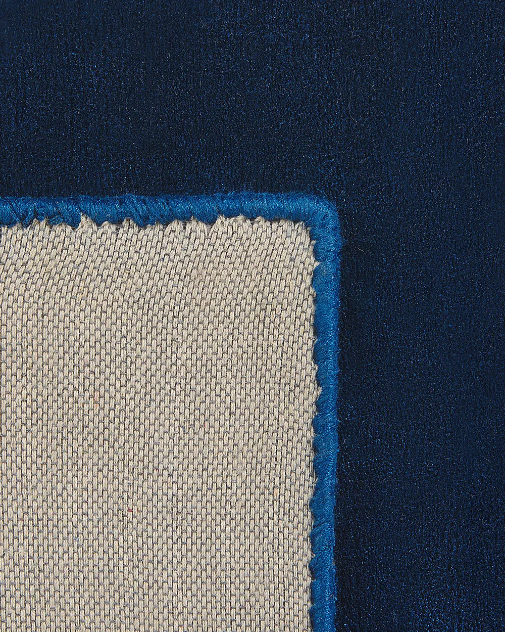 Rug GESI II Navy Blue 80 x 150 cm Viscose_793629