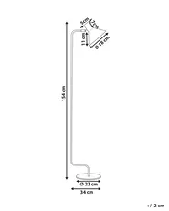 Floor Lamp RIMAVA Metal Beige_1067545