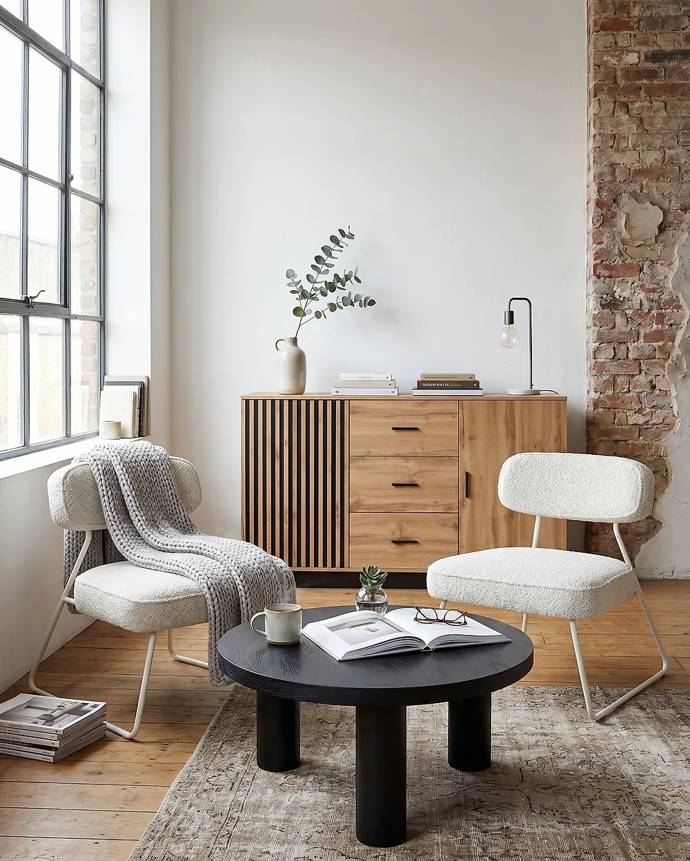 Set med 2 fåtöljer FROVI Off-White_1186068