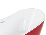Kylpyamme vapaasti seisova ANTIGUA 180 x 78 cm Punainen_828441